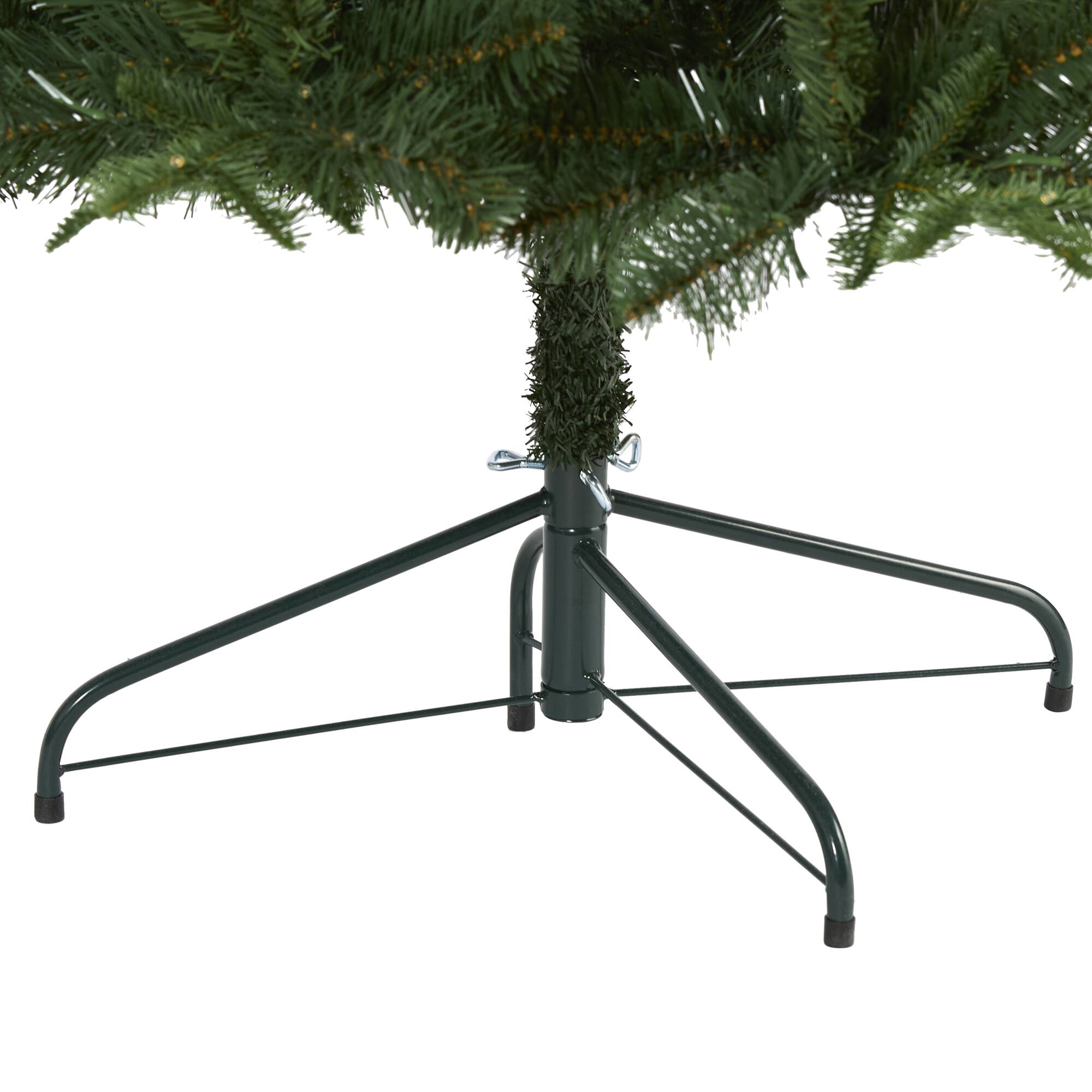 7ft. Pre-Lit Grand Teton Spruce Flat Back Artificial Christmas Tree, Clear LED Lights